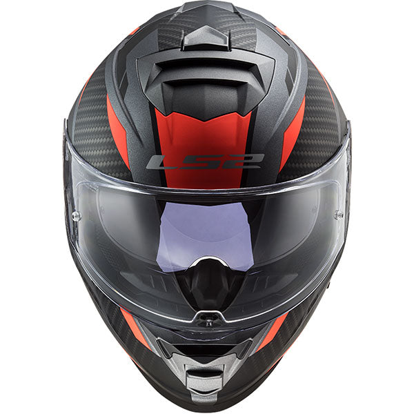 LS2 FF800 Storm II Racer Matt Titanium Orange Motorcycle Helmet
