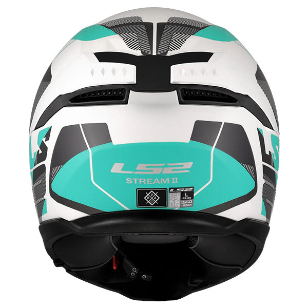 LS2 FF808 Stream II Road Cyan Light Grey Motorcycle Helmet