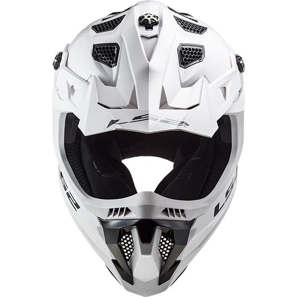 LS2 MX700 Subverter Evo II Single Mono Gloss White Motorcycle Helmet