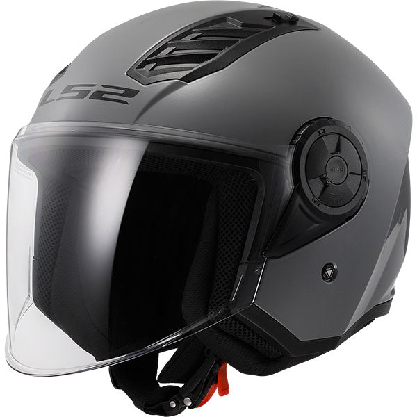 LS2 OF616 Airflow II Solid Nardo Grey Motorcycle Helmet