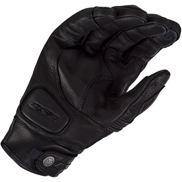 LS2 Duster Leather Motorcycle Gloves - Black