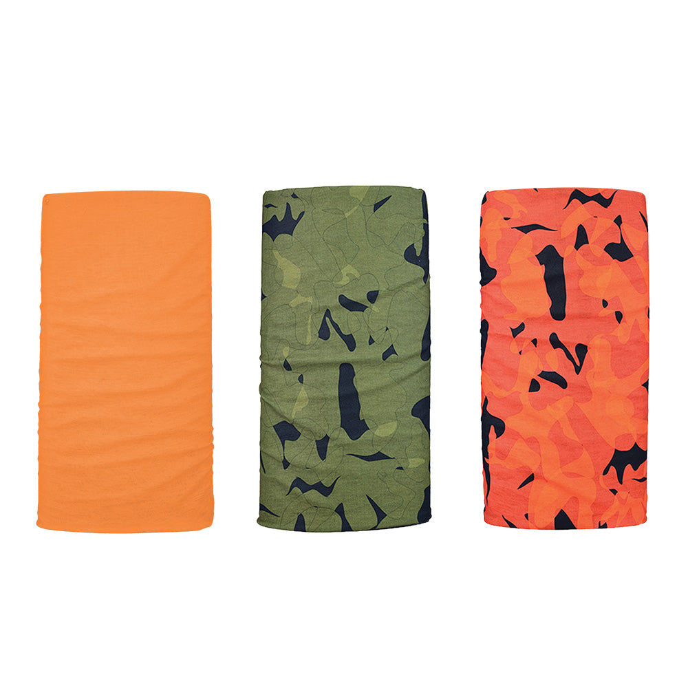 Oxford Comfy Neck Tube Base Layers Havoc Orange Green Black 3 Pack
