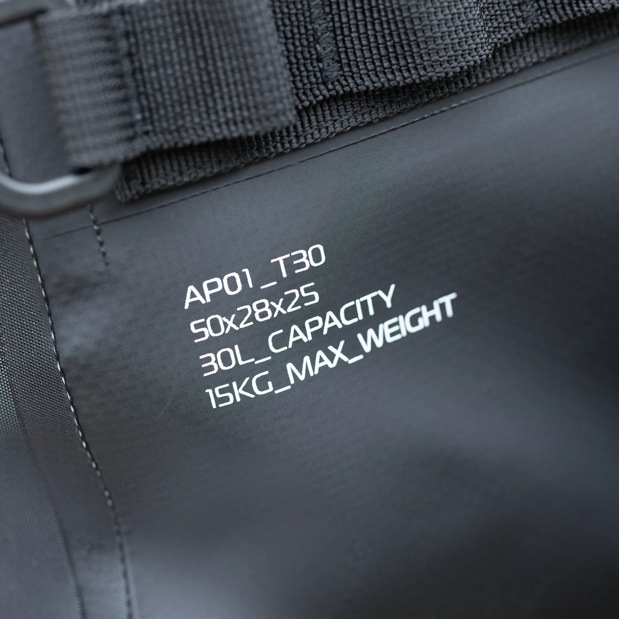 Oxford Aqua Pro T-30 Waterproof Roll Bag Motorcycle Luggage 30L Black