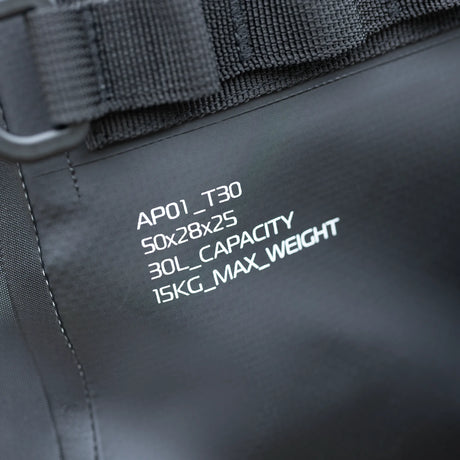 Oxford Aqua Pro T-30 Waterproof Roll Bag Motorcycle Luggage 30L Black