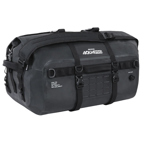 Oxford Aqua Pro T-50 Waterproof Roll Bag Motorcycle Luggage 50L Black