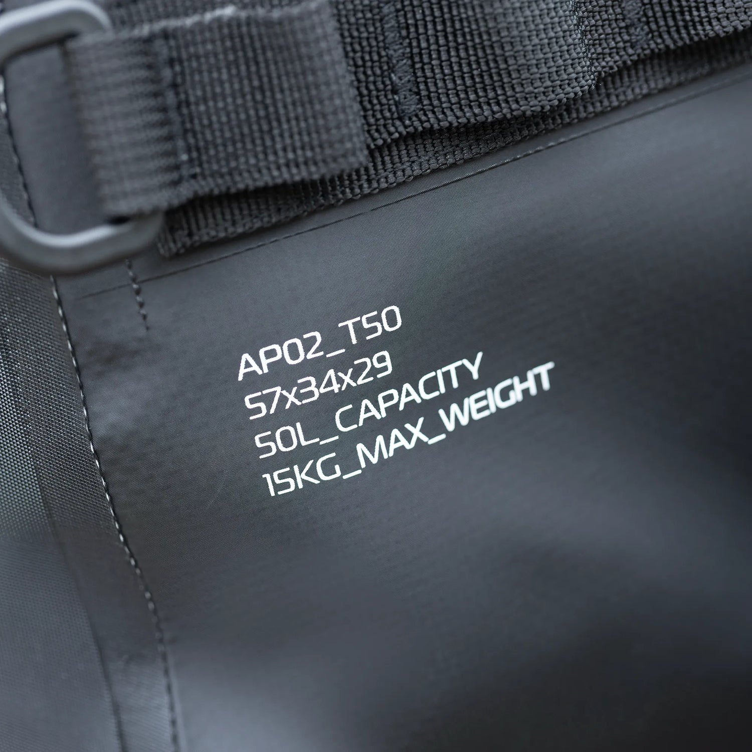 Oxford Aqua Pro T-50 Waterproof Roll Bag Motorcycle Luggage 50L Black