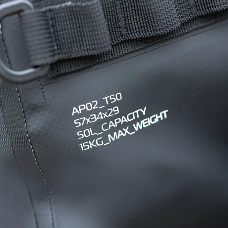 Oxford Aqua Pro T-50 Waterproof Roll Bag Motorcycle Luggage 50L Black