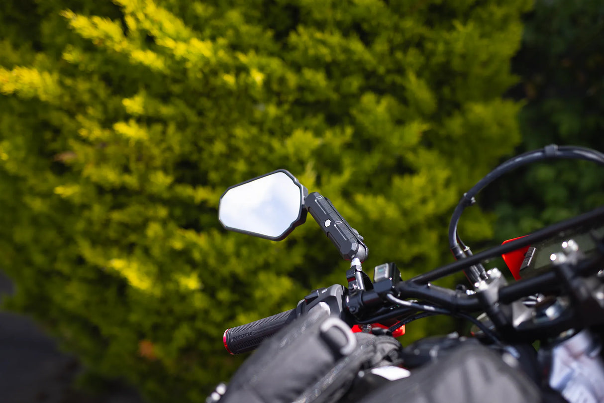 Oxford OX515 Folding Adjustable Trail Mirrors Kit with Adaptors Pair