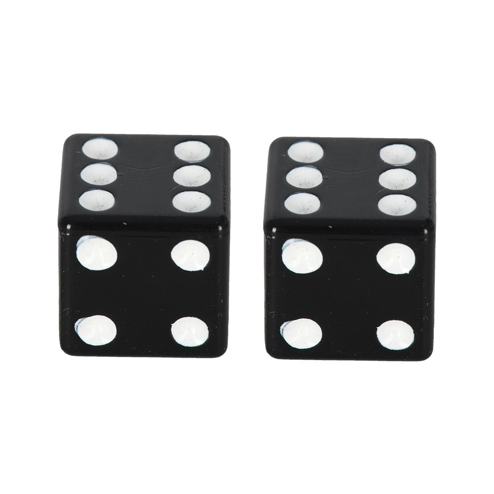 Oxford OX760 Valve Caps Lucky Dice Black
