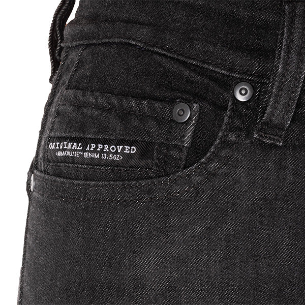 Oxford Original Approved Sofia AA Women's Straight Motorcycle Jeans Black