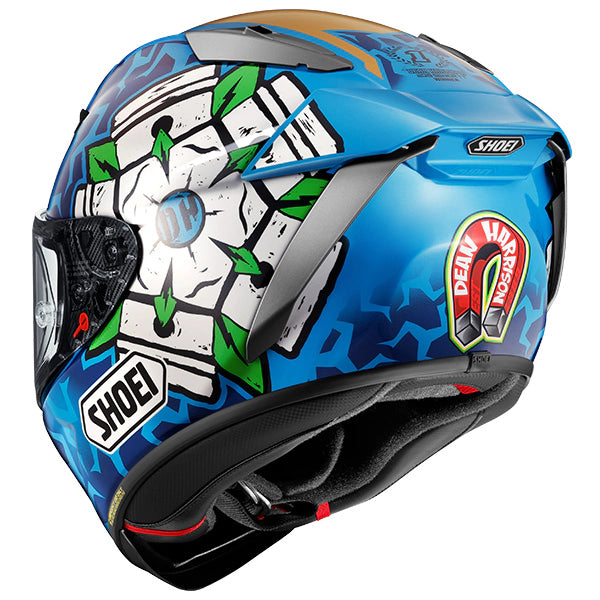 Shoei X-SPR PRO Dean Harrison TC2 Blue Motorcycle Helmet