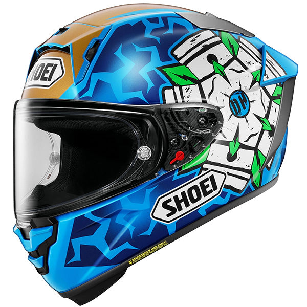 Shoei X-SPR PRO Dean Harrison TC2 Blue Motorcycle Helmet