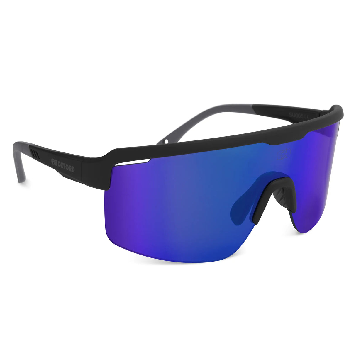 Oxford Pave Sunglasses Black Frame Blue Lens