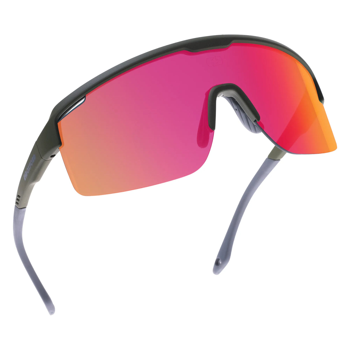 Oxford Pave Sunglasses Green Frame Orange Lens