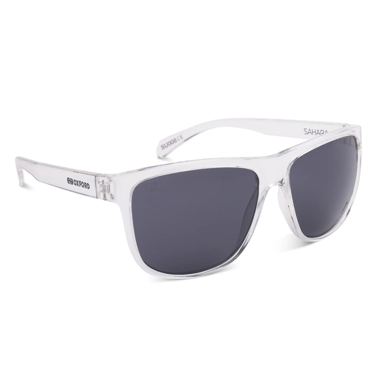 Oxford Sahara Sunglasses Clear Frame Smoke Lens