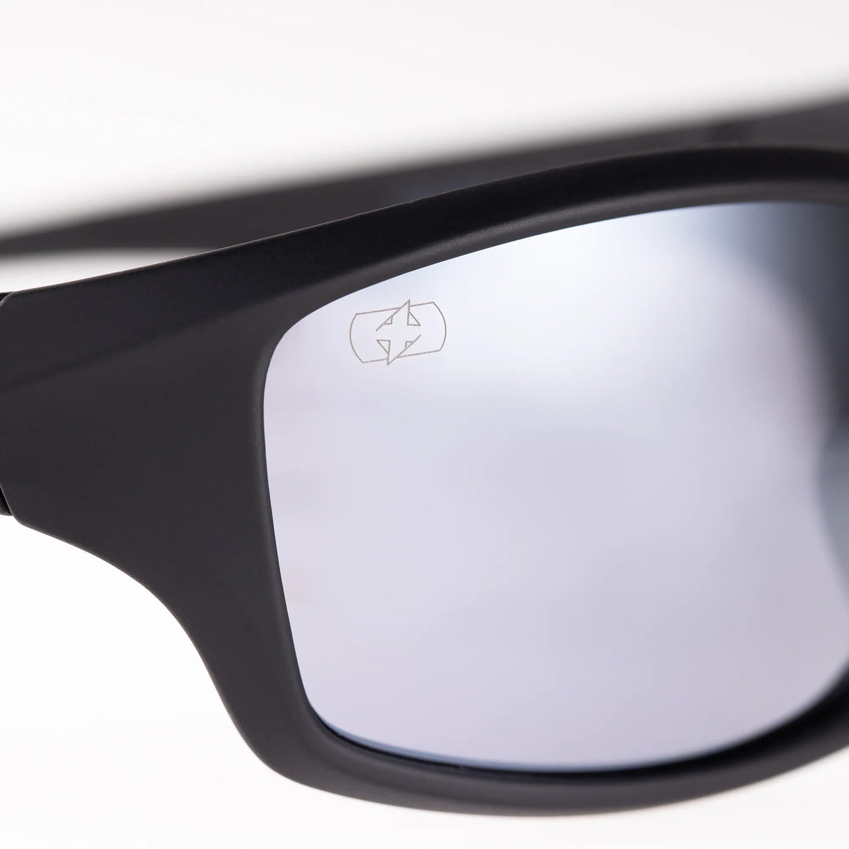 Oxford Camino Sunglasses Black Frame Silver Mirror Lens