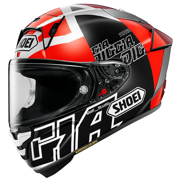 Shoei X-SPR PRO Diggia 2 TC1 Red Motorcycle Helmet