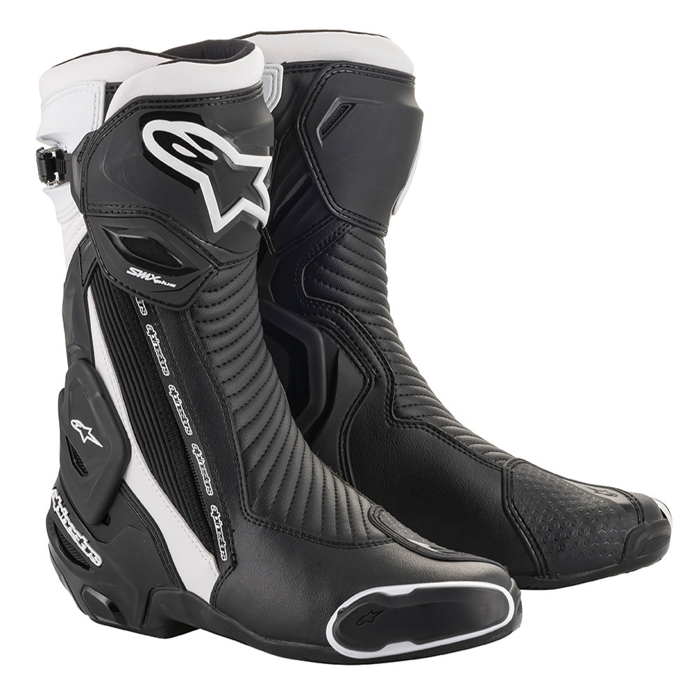 Alpinestars SMX Plus V2 Motorcycle Boots - Black/White