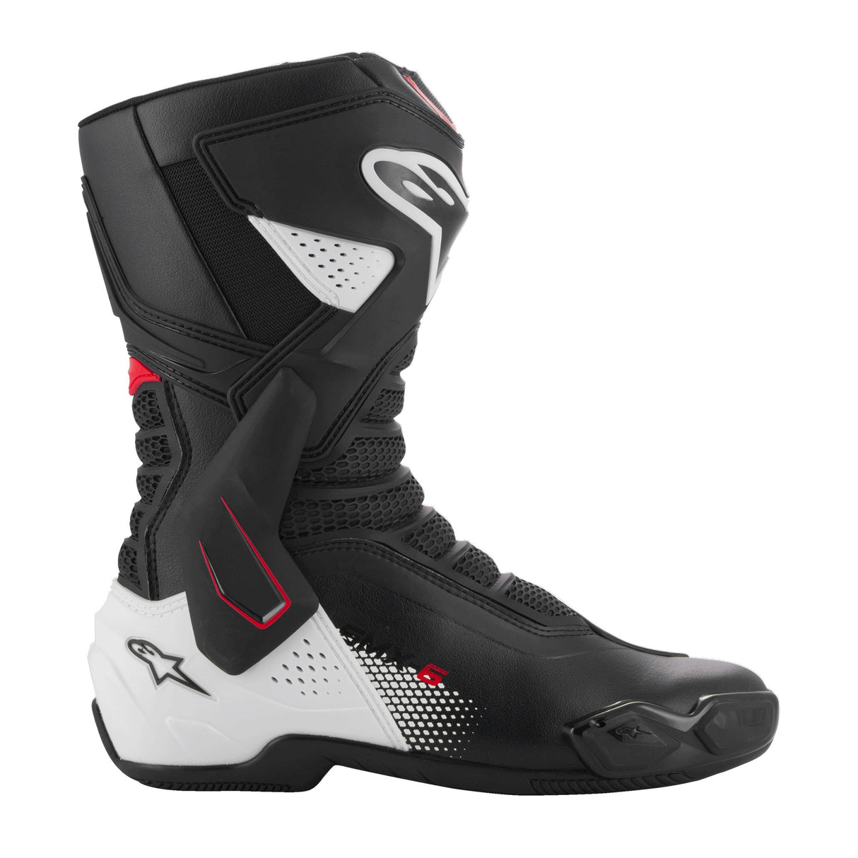 Alpinestars SMX-6 V3 Motorcycle Boots - Black / White / Red