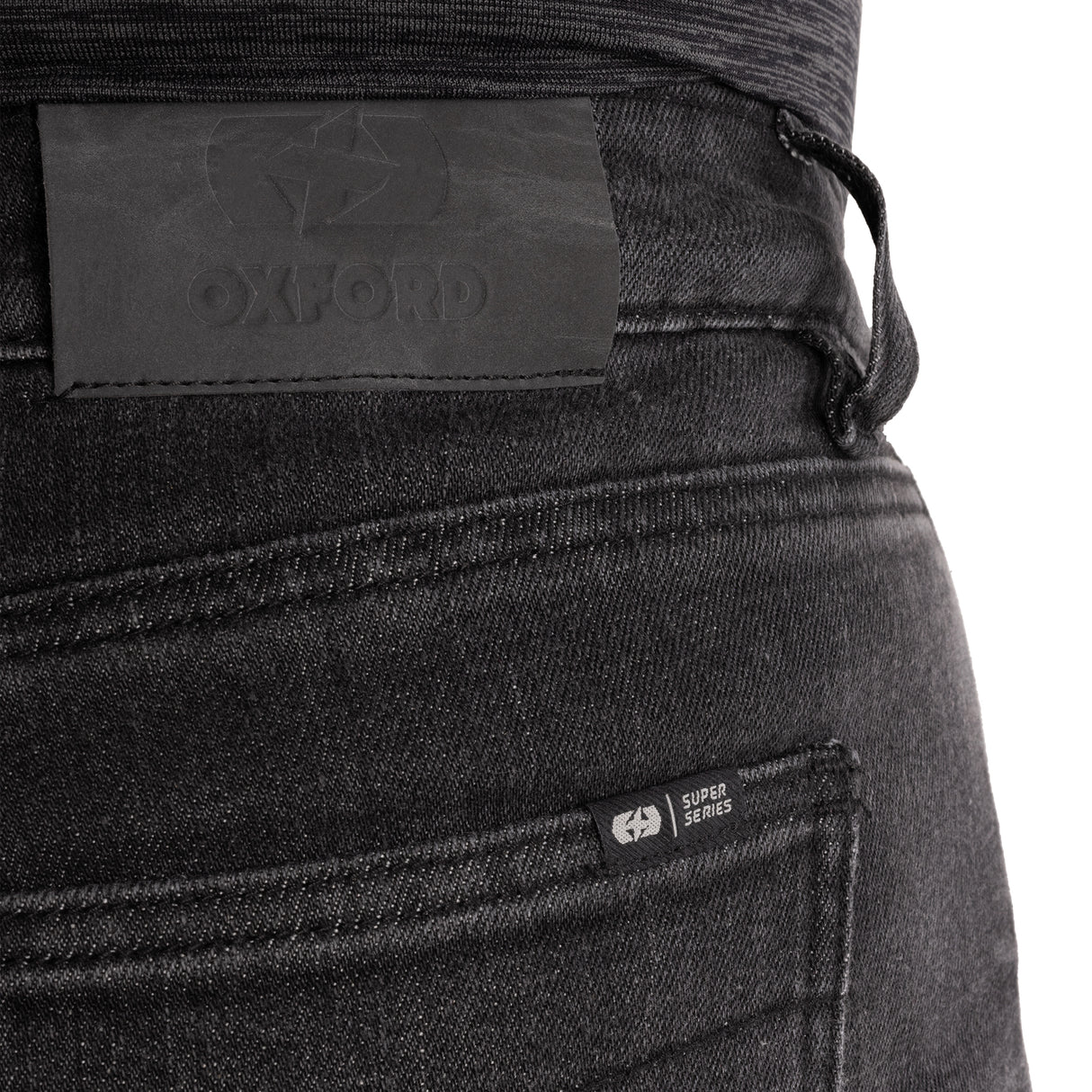 Oxford Super Men‘s AA Slim Motorcycle Jeans Black