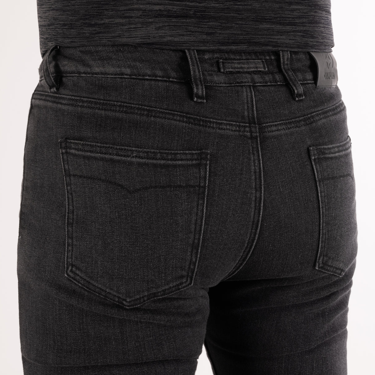 Oxford Super Men‘s AA Slim Motorcycle Jeans Black