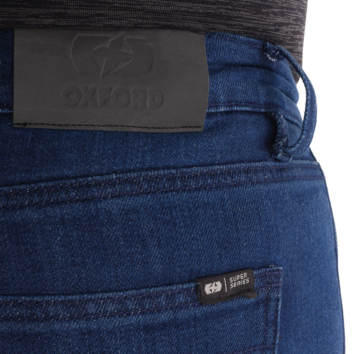Oxford Super Men‘s AA Slim Motorcycle Jeans Indigo