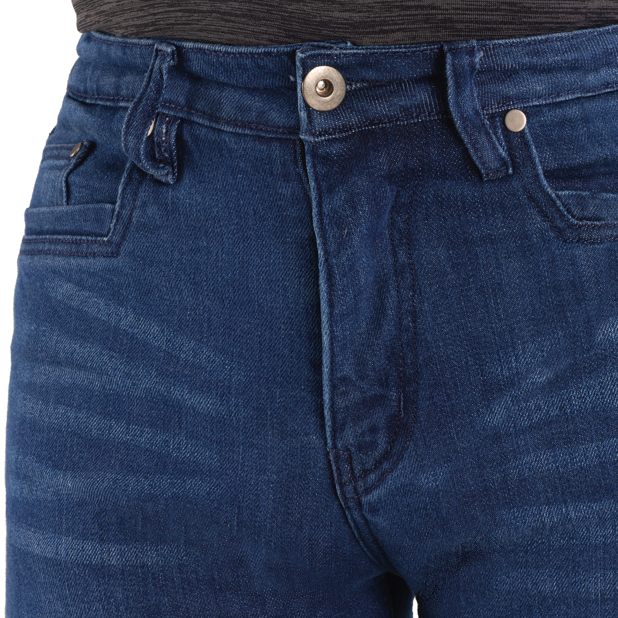 Oxford Super Men‘s AA Slim Motorcycle Jeans Indigo