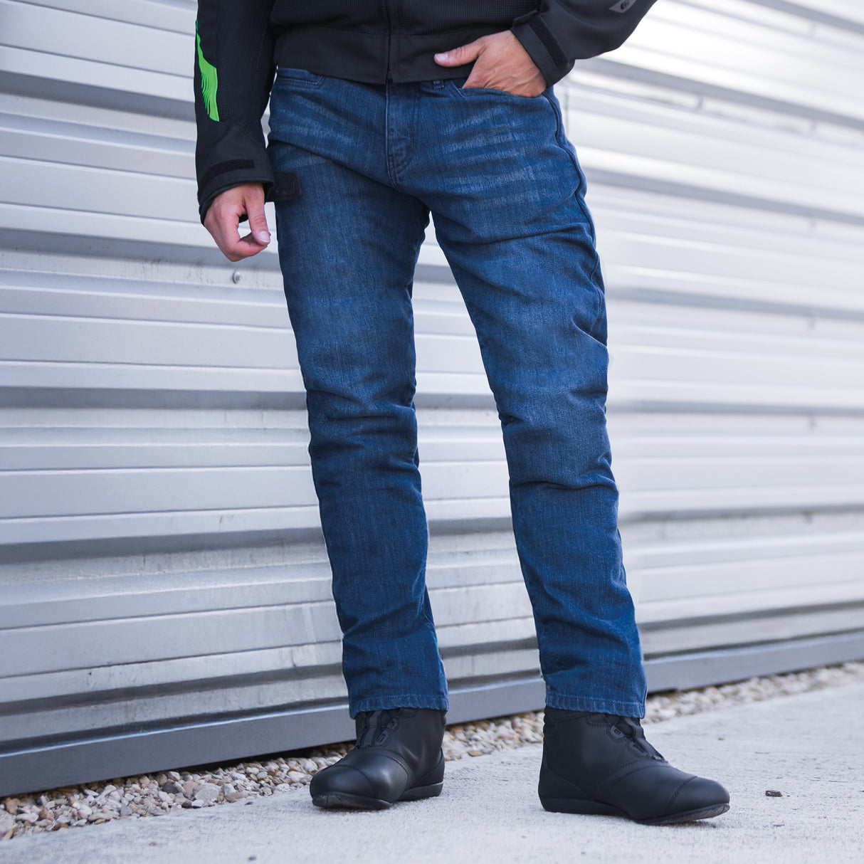 Oxford Super Men‘s AA Slim Motorcycle Jeans Indigo