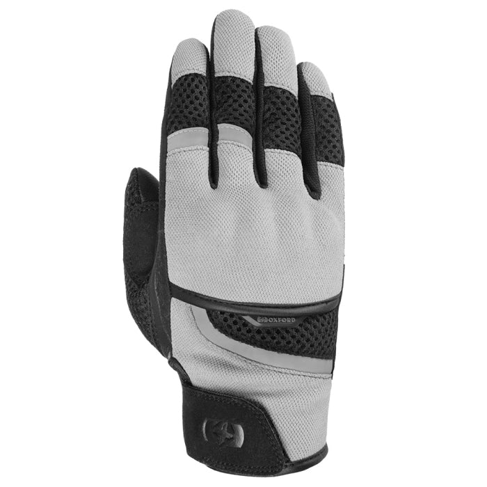 Oxford Brisbane Women's Motorcycle Gloves Charcoal/White/Black