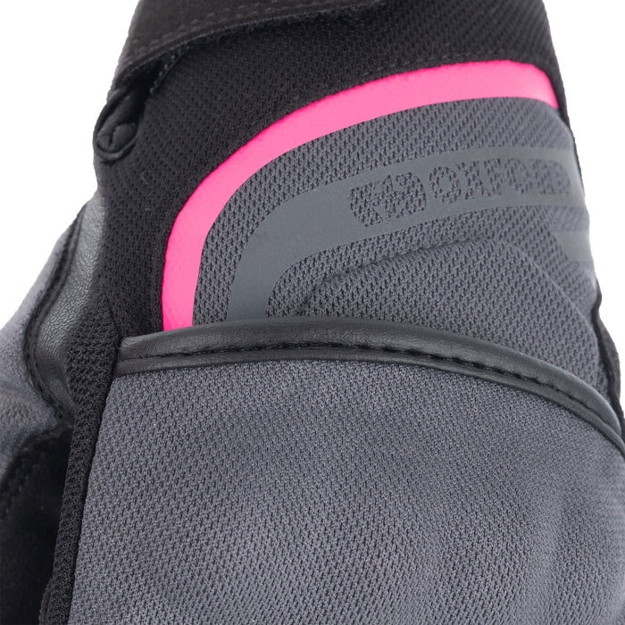 Oxford Dakar 1.0 Women's Motorcycle Gloves Charcoal/Pink