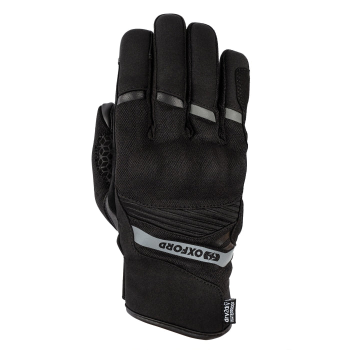 Oxford Dakar 1.0 Women's Waterproof Motorcycle Gloves Stealth Black