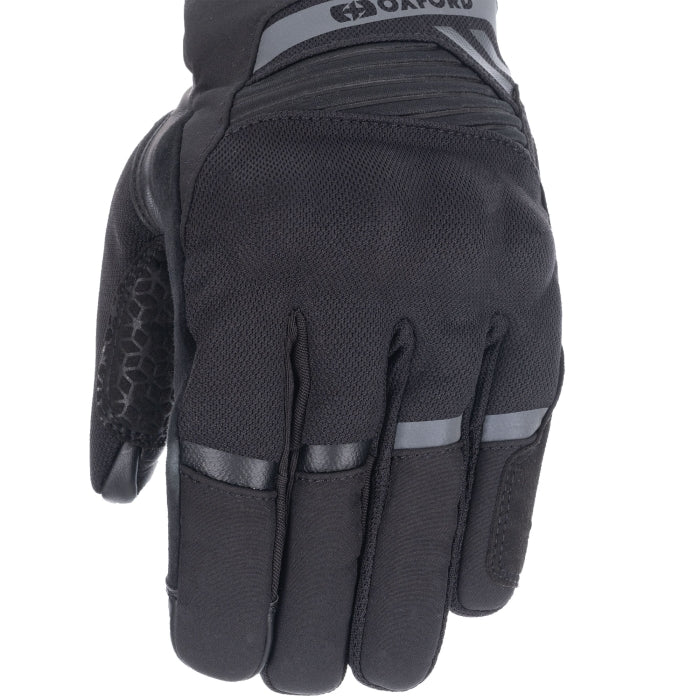 Oxford Dakar 1.0 Women's Waterproof Motorcycle Gloves Stealth Black
