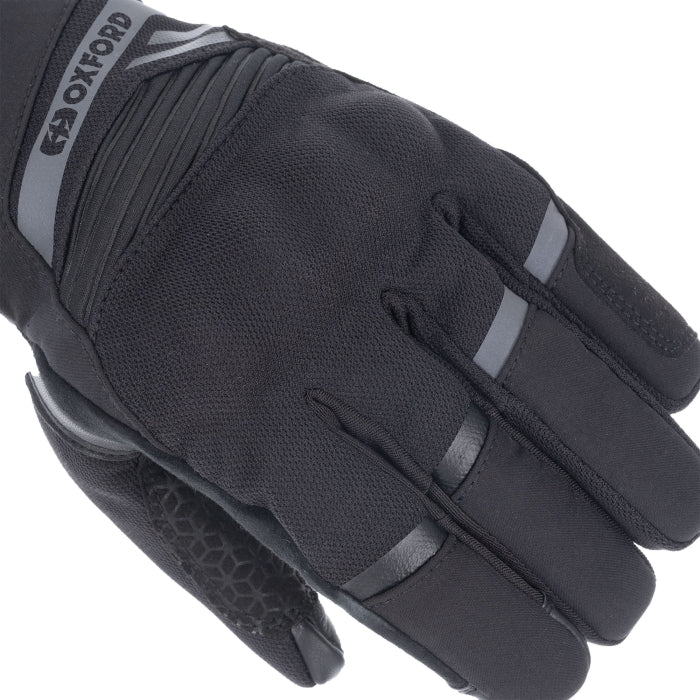 Oxford Dakar 1.0 Women's Waterproof Motorcycle Gloves Stealth Black