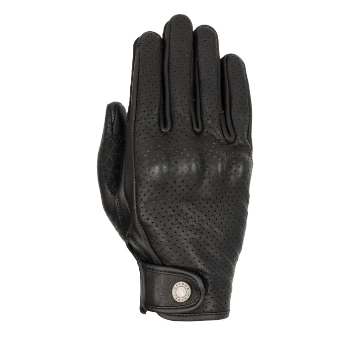 Oxford Henlow Air Women's Leather Motorcycle Gloves Black