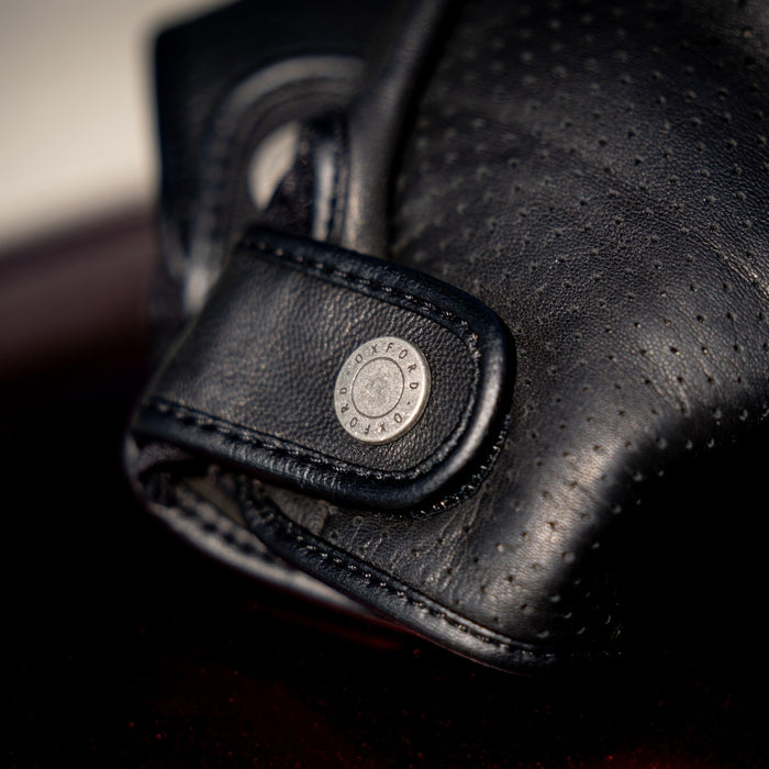 Oxford Henlow Air Women's Leather Motorcycle Gloves Black