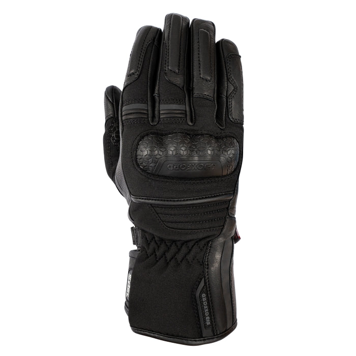 Oxford Hexham Women's Motorcycle Gloves Waterproof Tech Black