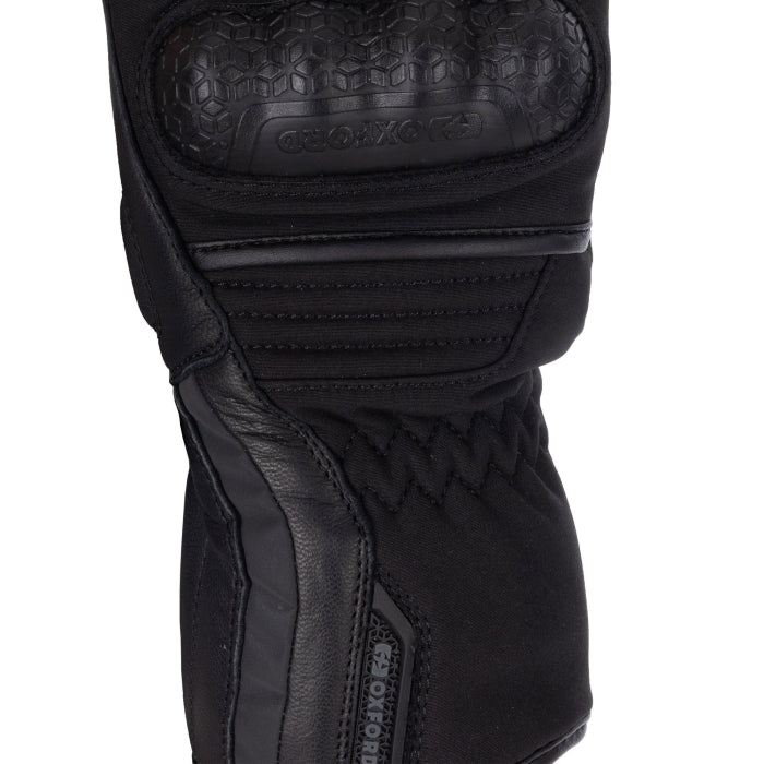 Oxford Hexham Women's Motorcycle Gloves Waterproof Tech Black