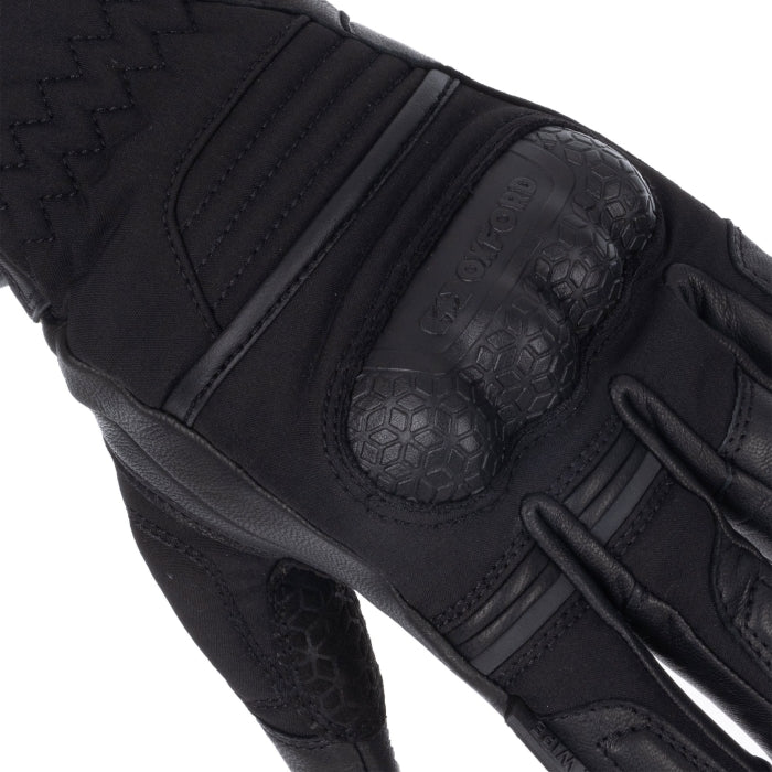 Oxford Hexham Women's Motorcycle Gloves Waterproof Tech Black