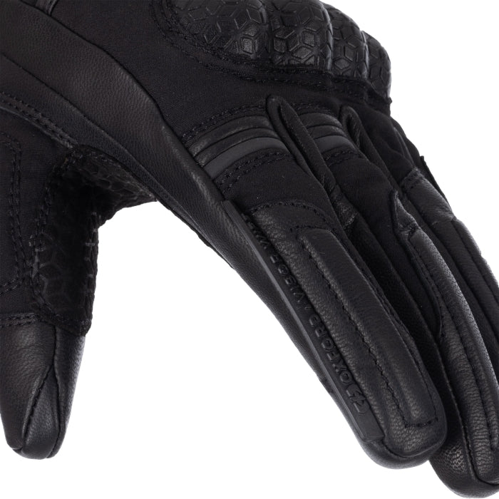 Oxford Hexham Women's Motorcycle Gloves Waterproof Tech Black
