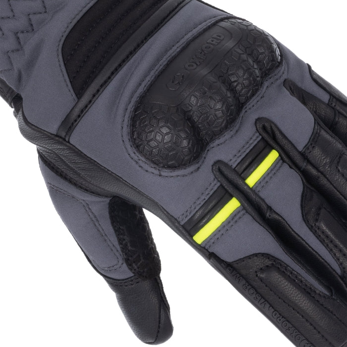 Oxford Hexham Women's Motorcycle Gloves Waterproof Grey / Black