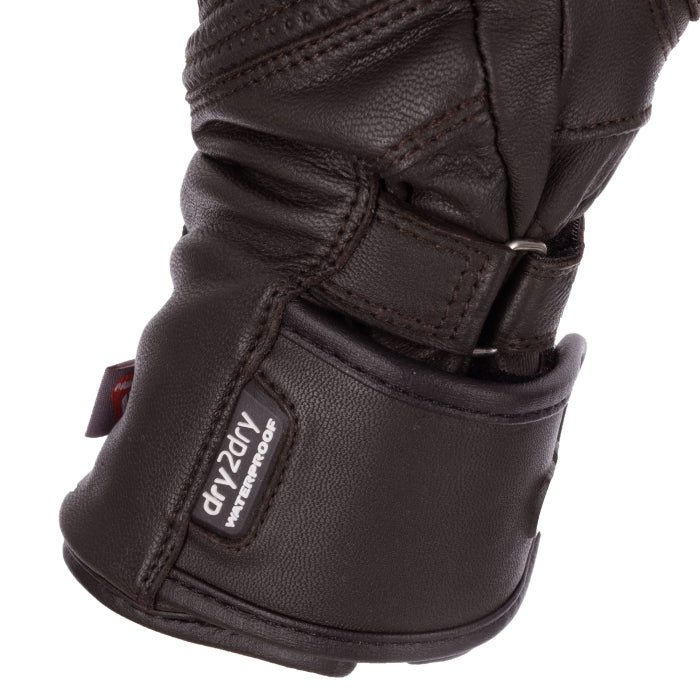 Oxford Hamilton Women's Motorcycle Gloves Waterproof Brown