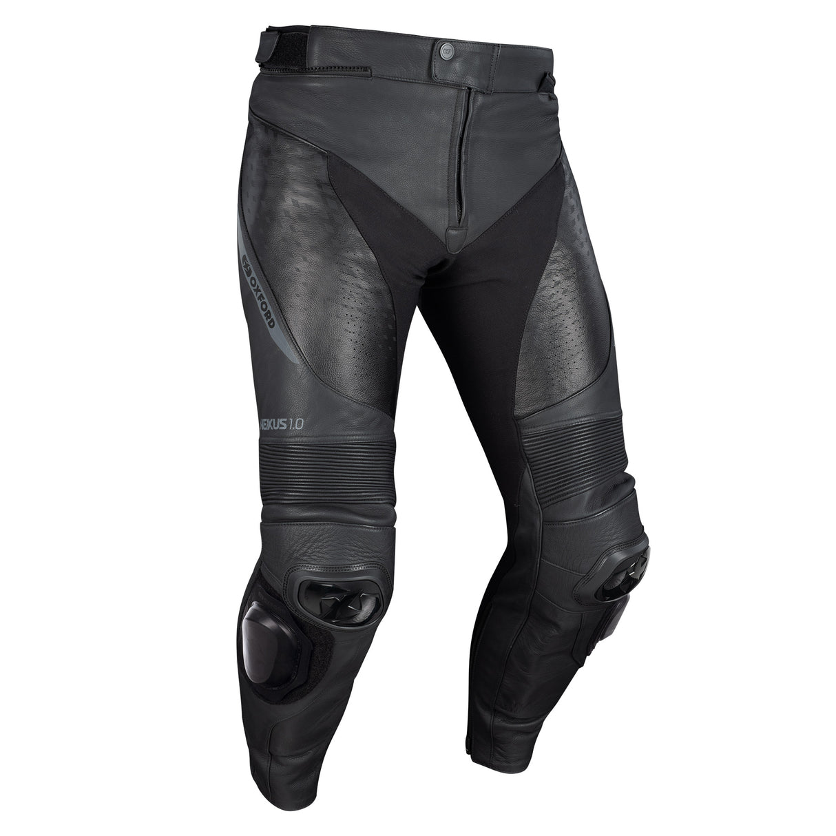 Oxford Nexus 1.0 Armoured Motorcycle Leather Trousers Black
