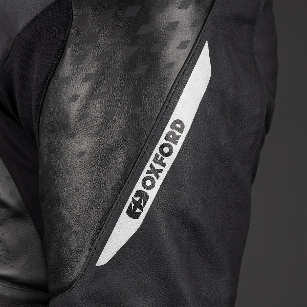 Oxford Nexus 1.0 Armoured Motorcycle Leather Trousers Black White