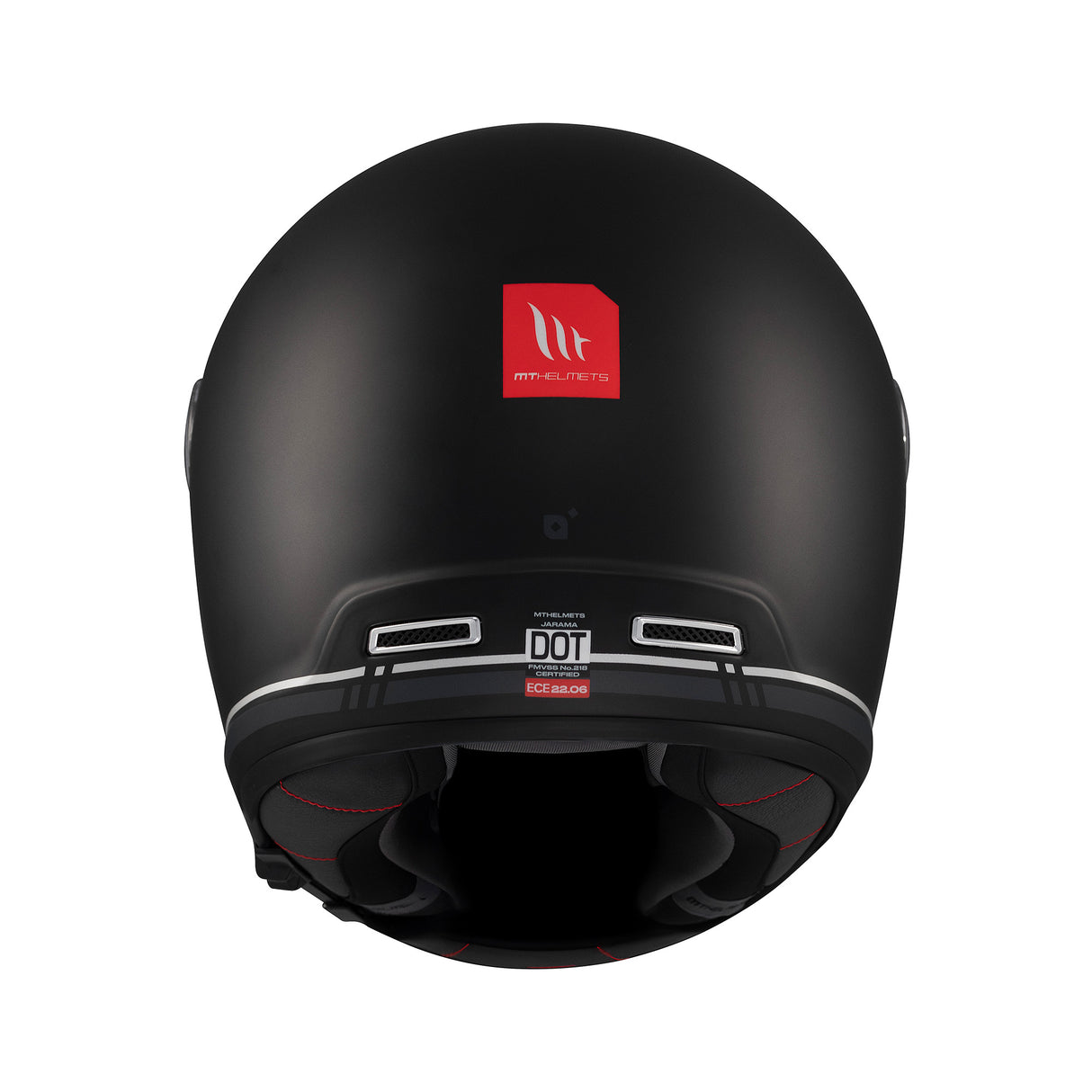 MT Jarama SV Plain Motorcycle Helmet Black