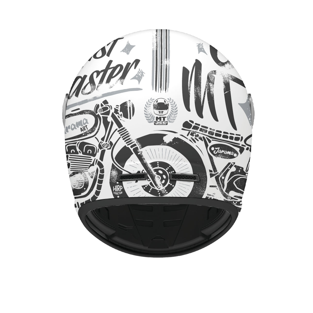 MT Jarama SV Art Motorcycle Helmet White