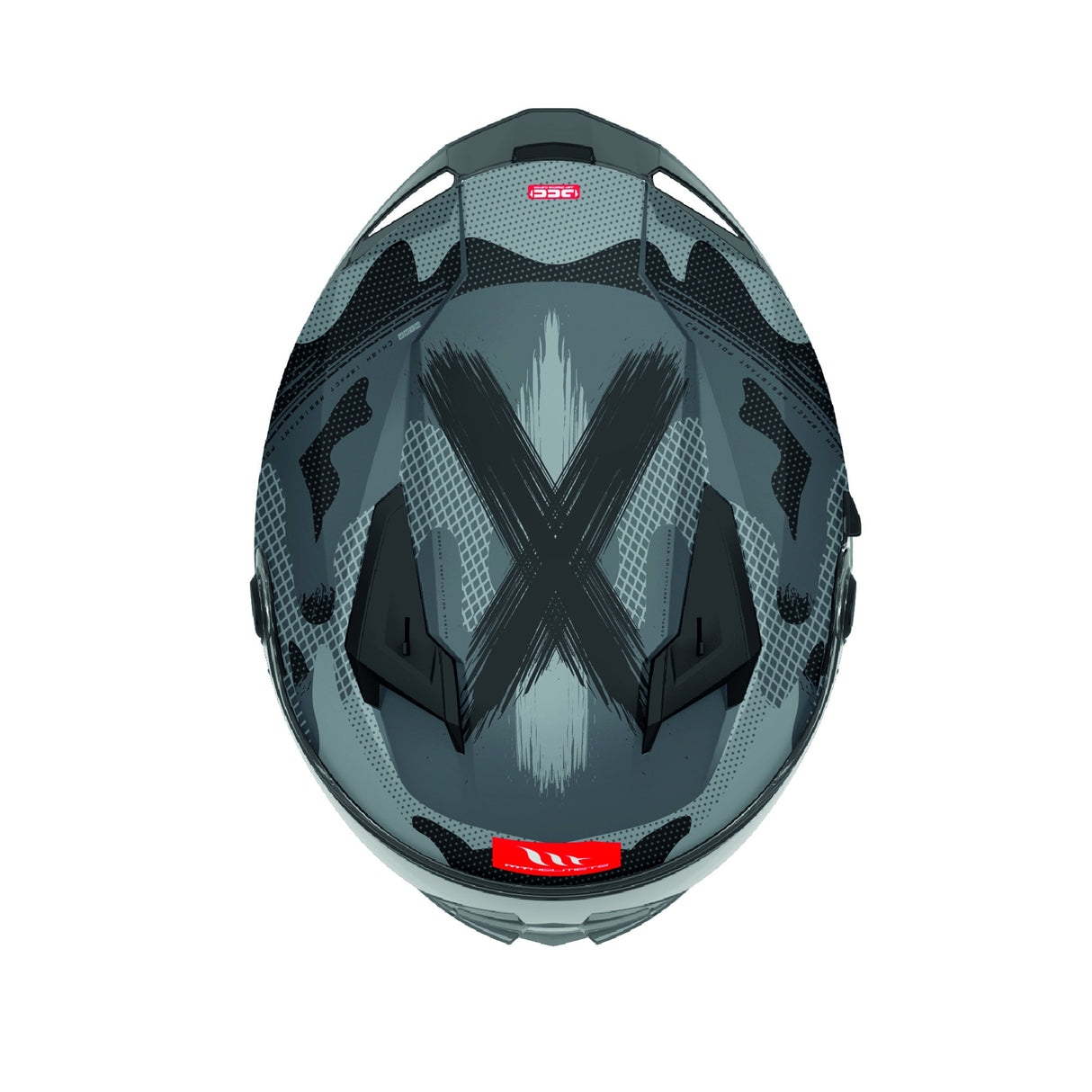 MT Braker Crossover Motorcycle Full Face Helmet - Grey