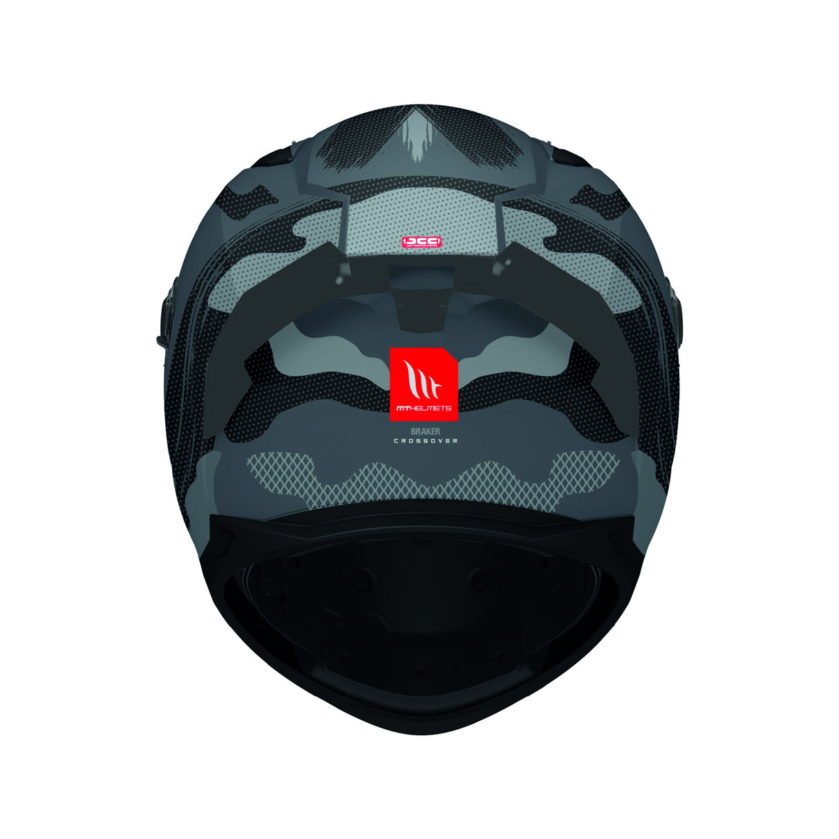 MT Braker Crossover Motorcycle Full Face Helmet - Grey