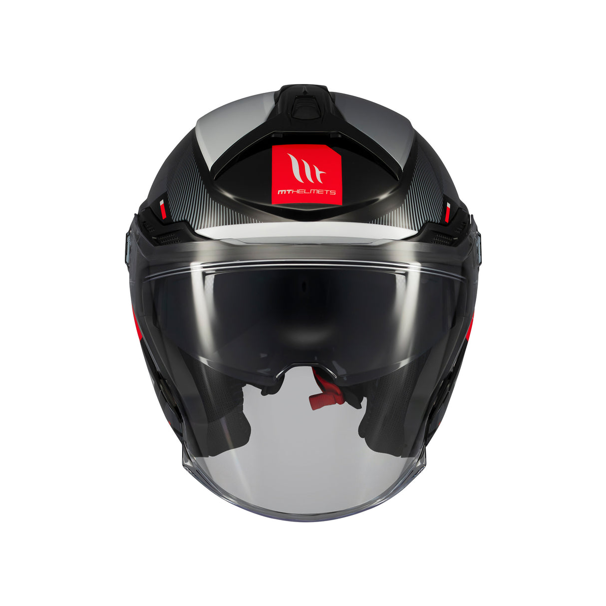 MT Cosmo Silence Motorcycle Open Face Helmet - Black