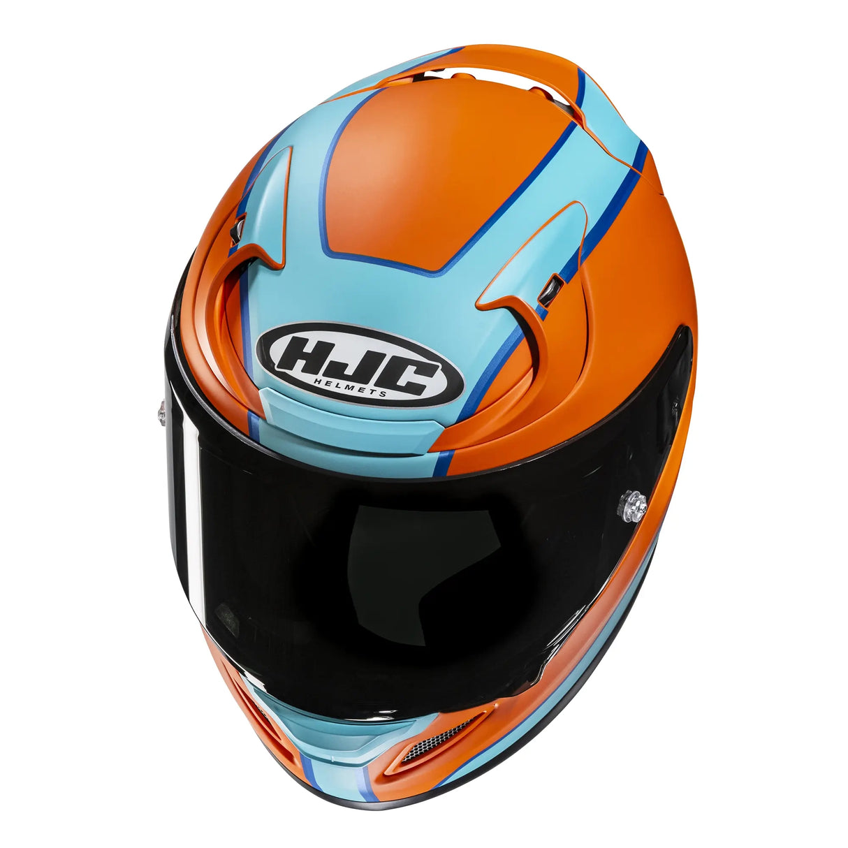 HJC RPHA 12 Respon Motorcycle Full Face Helmet Blue Orange