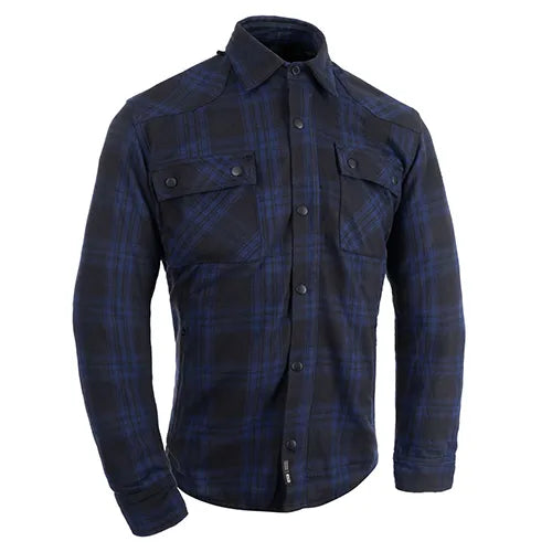 Oxford Kickback 3.0 Armoured Mens Shirt Navy